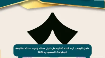 عاجل اليوم.. تردد قناة ثمانية على نايل سات وعرب سات لمتابعة البطولات السعودية 2024